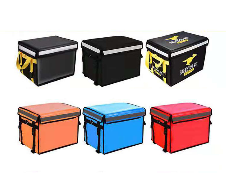 Custom Logo Waterproof Foldable Takeout Food Delivery Bag with cup